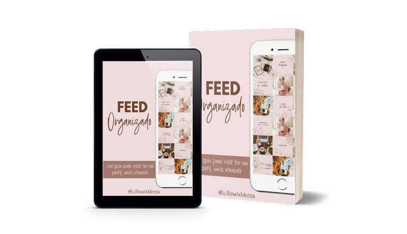 E-book feed organizado é  um guia para ter um perfil mais atraente